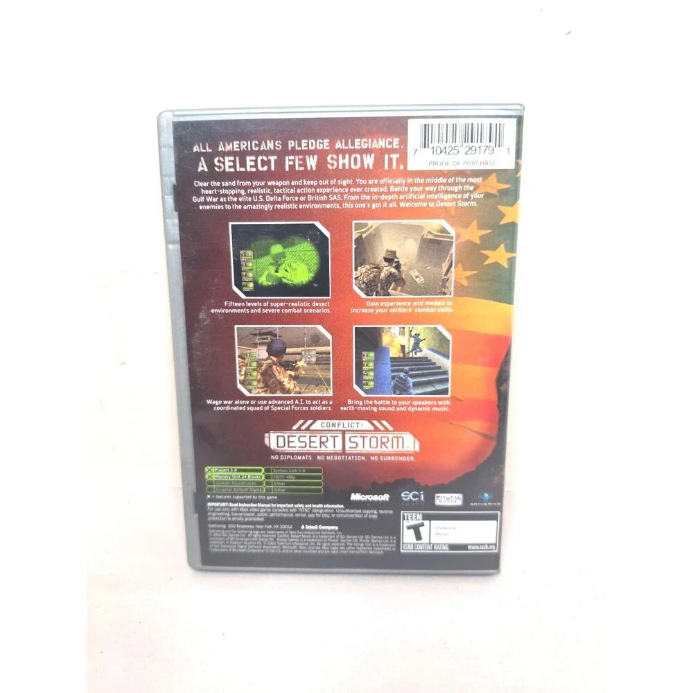 Conflict: Desert Storm (Microsoft Xbox, 2002) CIB